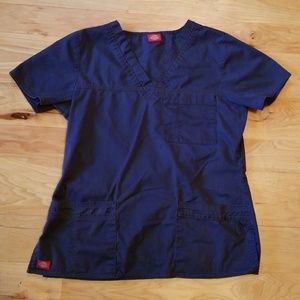 Dickies navy scrub top